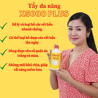 COMBO NƯỚC TẨY ĐA NĂNG X5000 PLUS - ĐÁNH BAY VẾT BẨN CỨNG ĐẦU, TẨY Ố VÀNG, TẨY MỐC, GỈ SÉT, CAFE.... KO PHAI MÀU
