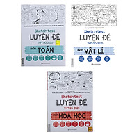 Sách Sketch Test Luyện Đề THPT QG 2020 Toán, Vật Lý, Hóa Học, Vở 72 trang, Sketch Note, T