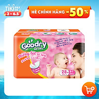 Miếng lót Goodry Sơ sinh 28 pcs công nghệ Nhật Bản mịn màng như nhung
