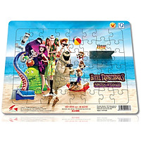 Xếp hình Tia Sáng Hotel Transylvania 3 (48 Mảnh Ghép) - Tặng kèm câu đố mặt sau cho bé