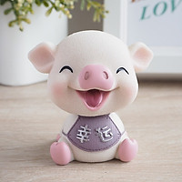 Decor heo, lợn thần tài màu hồng vô cùng đáng yêu , trang trí taplo ô tô, phụ kiện xe hơi sáng tạo, hoặc để bàn làm việc
