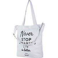 Túi Vải Tote Đeo Chéo Đeo Vai Trắng XinhStore