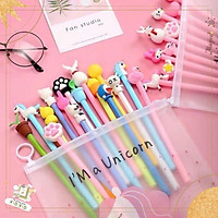Sét Bút 20 Chiếc Đầu Thú Nhiều Hình Dễ Thương - Bút Học Sinh Cute.