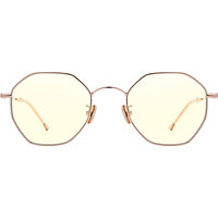 Parson (PARZIN) Song Zuer star with the same paragraph anti-blue glasses ladies metal polygonal computer goggles flat mirror 15738L