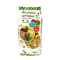 Mì nui ăn dặm hữu cơ cho bé hình chữ cái Bio Junior 200g ( từ 8 tháng tuổi)