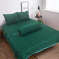Bộ chăn drap thun gấm Home Sweet Home (Ngũ Hành - Mộc)