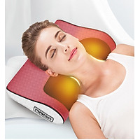 Gối Massage, Máy Massage Hồng Ngoại Cổ Vai Gáy Lưng Giảm Đau Đầu Hiệu Quả 16 Bi Cao Cấp Thế Hệ Mới