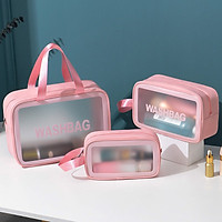Túi Đựng Mỹ Phẩm Vật Dụng Du Lịch Washbag Chất Liệu PU TPU Chống Thấm 88249 SUN HOME PLUS