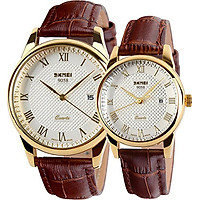 Đồng Hồ Cặp Đôi Dây Da SKMEI 9058 - DHA278