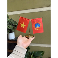 cờ việt và logo theo yêu cầu mini trang trí oto