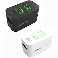 Máy đo nồng độ oxy máu SpO2, PR, PI Jumper JPD-500G (FDA Hoa Kỳ + xuất USA), Kết nối Bluetooth APP mobile, màn hình LED - Phiên bản màu Đen