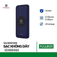 Pin sạc dự phòng không dây 10000 mAh type C PAGINI WP-133 – 2 cổng USB dòng 5V/2.1A – Hàng nhập khẩu