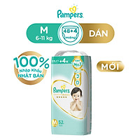 Tã Dán Pampers Nội Địa Thượng Hạng Nhật Bản NB70/S64/M52/L42 - M52