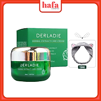 Kem Dưỡng Tràm Trà Giảm Mụn Kiềm Dầu 12 Giờ DERLADIE Herbal Extract Care Cream 50ml + Tặng Kèm 1 Băng Đô Tai Mèo ( Màu Ngẫu Nhiên)