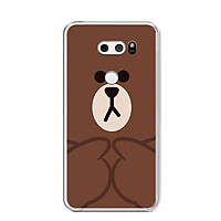 Ốp lưng dẻo cho điện thoại LG V30 - 0048 BROWN09 - Hàng Chính Hãng
