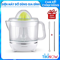 Máy Vắt Cam Lock&Lock (700ml) - Hàng Chính Hãng, Xoay Ép 2 Chiều, Chất Liệu Nhựa PP, Dễ Dàng Tháo Lắp Vệ Sinh - Tặng Kèm Ống Hút Và Cọ Rửa