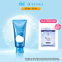 Sữa Rửa Mặt Tạo Bọt Chiết Xuất Tơ Tằm Trắng Senka Perfect Whip 120g - 14839