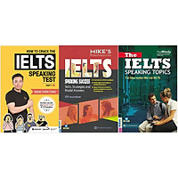 Combo Bí Kíp Đột Phá Trong Phần Thi IELTS Speaking Và Những "Tip" Ăn Điểm Của Giám Khảo Cực Hay ( How To Crack The IELTS Speaking Test + Ielts Speaking Success - Ielts Mike + The IELTS Speaking Topics ) tặng kèm bookmark Sáng Tạo