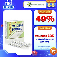 Thực phẩm chức năng bổ xương bổ sung Calcium ( canxi) và Vitamin D3- Calcium softgel – Robinson Pharma Usa - Hộp 100 viên