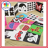 Bộ thẻ kích thích thị giác cho trẻ sơ sinh phát triển toàn diện dạng đứng ZIG ZAC và FLASHCARDS