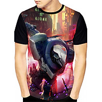 Áo LMHT 3D Zed Siêu Phẩm (3D Đen) Áo game LoL Zed Siêu Phẩm, Hình đẹp Liên minh huyền thoại, đủ size từ 40kg-84kg