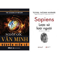 Combo Câu Chuyện Lịch Sử Lớn Về Văn Minh Nhân Loại - Khám Phá Những Yếu Tố Then Chốt Trong Lịch Sử Nhân Loại Từ Sự Phát Triển Của Ngôn Ngữ Đến Việc Tạo Ra Tiền ( Nguồn Gốc Văn Minh + Sapiens: Lược Sử Loài Người ) tặng kèm bookmark Sáng Tạo