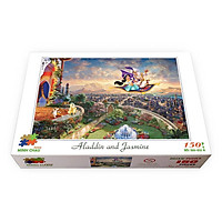 Bộ tranh xếp hình 150 mảnh ghép của liên kết mua– Aladdin và Jasmine(20x30cm)