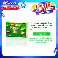 TPCN Hỗ trợ chống oxy hóa, giảm lão hóa da, làm đẹp da – NATURAL E – Robinson Pharma USA-Hộp 30 viên