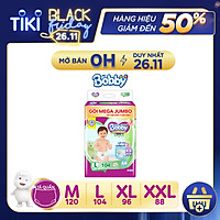Tã quần Bobby có đệm lưng thấm mồ hôi đủ size M120/L104/XL96/XXL88