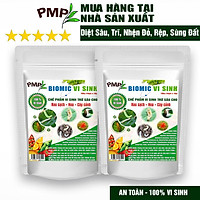 Combo 2 Túi Chế Phẩm Vi Sinh Biomic PMP Chuyên Diệt Sâu, Nhện Đỏ, Rệp, Sùng Đất, Tuyến Trùng Cho Rau Sạch, Hoa, Cây Cảnh