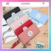 Ví nữ cầm tay đẹp dáng dài đựng tiền điện thoại nhiều ngăn thời trang cao cấp LUKAMO VD376