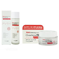 Bộ Toner & Cream Dưỡng Trắng Da 7DAY Whitening Program Glutathione 700V ( Toner & Cream )