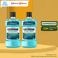 Bộ Đôi Nước Súc Miệng Hương Bạc Hà Listerine Cool Mint (750ml/ Chai) - 8850007800071