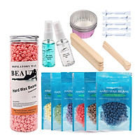 Wax Bean Kit Used with Home Wax Warmer for Home Waxing Multi-functional Hair Removal Tools After & Pre Wax Treatment