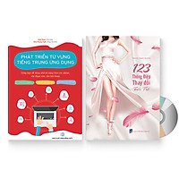 Combo 2 sách: Phát triển từ vựng tiếng Trung ứng dụng (in màu, có Audio nghe) + 123 Thông điệp thay đổi tuổi trẻ (Có Audio nghe) + DVD, link quà tặng
