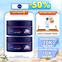 Combo 2 Kem Dưỡng Nivea Ngọc Trai Làm Sáng Da Ban Đêm 50ml 5 in 1 Pearl Filler Pearl White Night Face Cream - 86740