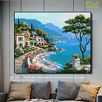 Tranh treo tường tự tô màu số hóa DALI Tranh Bình yên góc phố C016