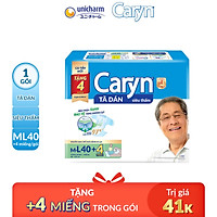 Tã Dán Siêu Thấm Caryn Gói Siêu Tiết Kiệm M-L40 (40 Miếng) + Tặng thêm 4 miếng