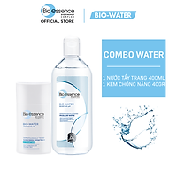 Combo chăm da sạch khỏe Bio Essence Bio-Water ( Kem chống nắng B5 Sunscreen SPF50+ PA++ 40ml + Nước tẩy trang Micellar Water 100ml)
