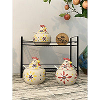 Hũ gốm đựng gia vị Hen Beauty - HN