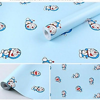 Giấy dán tường Doremon có ảnh thật (1m giấy khổ rộng 45cm)