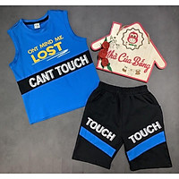 Bộ bé trai form sát nách phối chữ LOST size 37 - 52 kg