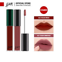 Combo 2 màu son Bbia Last Velvet Lip Tint ASIA EDITION - #A5 Hoian Brick và #37 Feign Unmoved