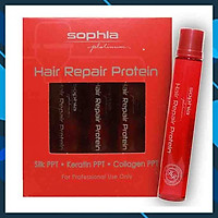 Huyết thanh Sophia Platinum Hair Repair Protein phục hồi tóc hư tổn siêu mượt Hàn Quốc 13ml x10