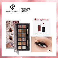 Bảng Phấn Mắt Perfect Diary 12 Màu 14g Hiệu Ứng Ánh Kim Mịn Kèm Cọ Trang Điểm