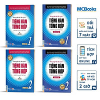 Combo 4 Cuốn Tiếng Hàn Tổng Hợp Sơ Cấp 1 và 2 Bản Màu - Học Kèm App Và Khóa Học Online
