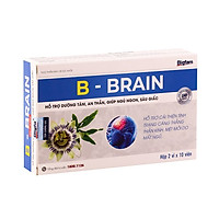 Viên uống ngủ ngon, sâu giấc, dưỡng tâm an thần B-Brain 1 hộp 2 vỉ x 10 viên