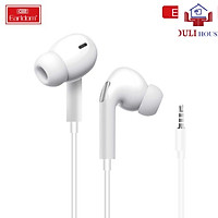 Tai nghe có dây nhét tai in ear Jack3.5 âm bass chống ồn và chống rối hàng cao cấp chính hãng dành cho iPhone Samsung OPPO VIVO HUAWEI XIAOMI Hàng Chính Hãng