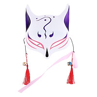 Japanese Style Lowrie Half Mask Cosplay Mask for Masquerades Festival Costume Party Show