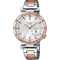 Đồng hồ Casio Nữ dây Kim loại kính Cứng SHE-4051SPG-7AUDF